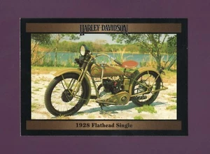 1992 Collect-a-card Harley Davidson Series 2 # 120 - 1928 Flathead Single - Picture 1 of 2