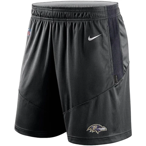 Baltimore Ravens Nike Sideline Performance Knit Shorts Men's XL NFL Black New Cover