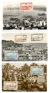 ARGELIA ARGERIA 1940/47 aprox. -3 x FOTO PPC ---ESTAMPILLA EN EL FRENTE -NO ENVIADA POR CORREO EN MUY BUEN ESTADO - Imagen 1 de 1