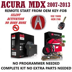 Plug & Play Remote Starter Kit fits 2007-2013 ACURA MDX Silent Activation - Picture 1 of 1