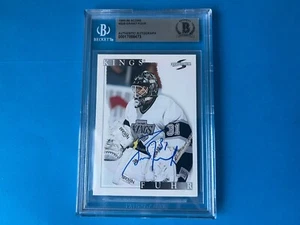 Grant Fuhr HOF 1995-96 Score Hockey signiert Auto Beckett SLABBED BAS - Bild 1 von 2