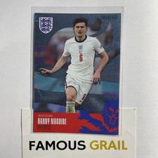 Harry Maguire 48/99 Blue Laser Foil Parallel - Panini The Best of England 2022