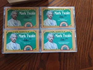 Best Loved Stories of Mark Twain 4 cassettes wooden case classic collector item - Picture 1 of 7