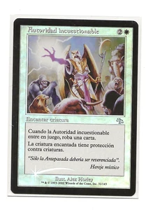 UNQUESTIONED AUTHORITY Foil Juicio Spanish Magic NM- / EX+ Judgment x1 MTG - Bild 1 von 1