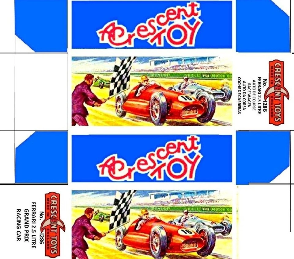CRESCENT REPRO RACING CAR REPRODUCTION BOX -  FERRARI - Image 1 of 1