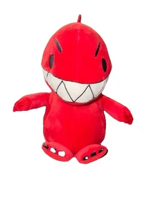 Peluche Kohls Cares dinosauro ROSSO VS Bedtime dal libro di Bob Shea denti grandi dinosauro - Foto 1 di 3
