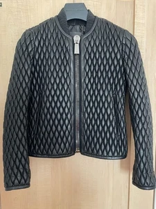 Porsche Design Black Leather Jacket 36 Made in Italy - Picture 1 of 9