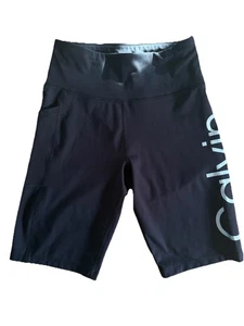 Calvin Klein Women's High Rise Fashion Print Bike Short Size Large - Picture 1 of 3