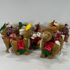 Rudolph das Rentier mit der roten Nase Komplettset 9 Hirsche Zuckerhut Plüsch ca. 7 Zoll - Bild 1 von 13