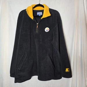 Vintage 1990er Starter NFL Pittsburgh Steelers Fleecepullover Herren Größe Large - Bild 1 von 10