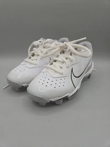 Nike Alpha Huarache 4 Diamond Fastflex Cleats DJ6525-100 Boys Size 11 White - Picture 1 of 6