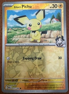 Ethan's Pichu 071/182 Pokemon TCG SV10: Destined Rivals (Reverse Holo) - Picture 1 of 1