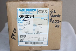 A.O. Smith Century GF2034 1/3 HP, 115V 60Hz, 1725 RPM 1-Phase Blower Motor--New - Bild 1 von 8