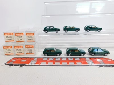 6X Wiking H0 1:87 10 045 Modello PKW VW/Volkswagen Golf Mint+Box #CZ287-0,5 - Immagine 1 di 4