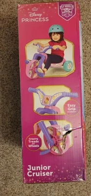 Disney Princess Junior Cruiser Tricycle with Sturdy Wheels & Easy Grip - Image 1 of 3
