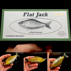 Fish Arrow Flat Jack Golden Shiner 5,25" 1,60 Oz Schwanzfarbe leichte Unvollkommenheit  - Bild 1 von 7