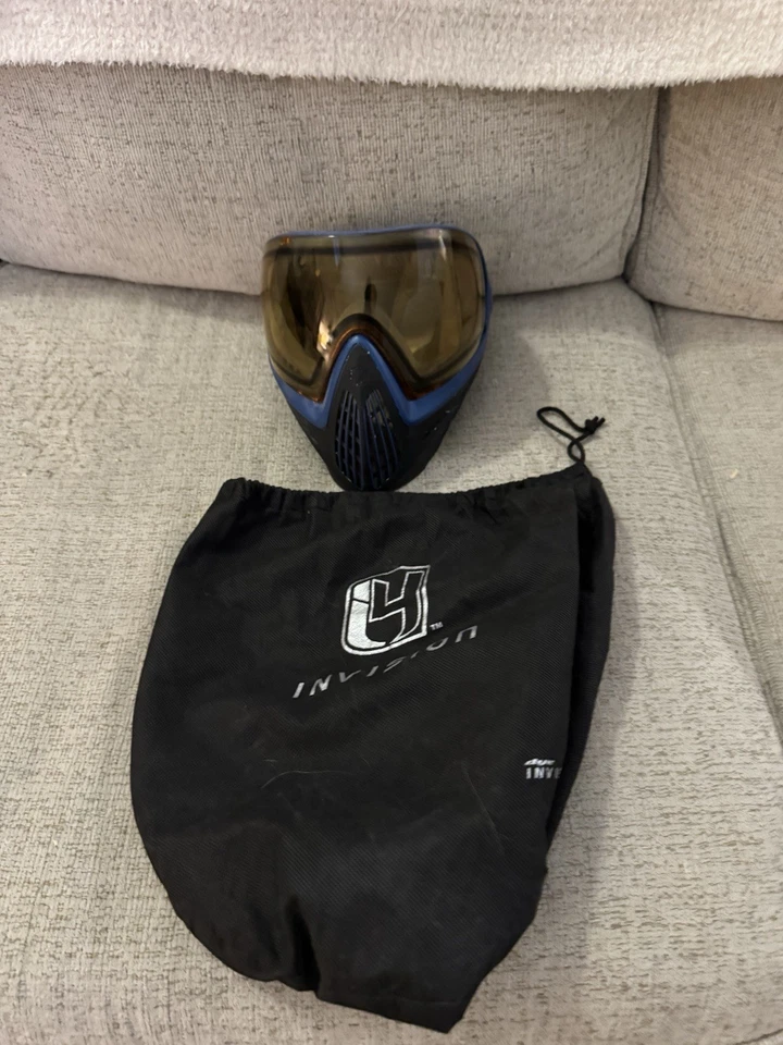 Máscara de paintball Dye Invision I4 lente azul negro naranja Foto 1 de 1