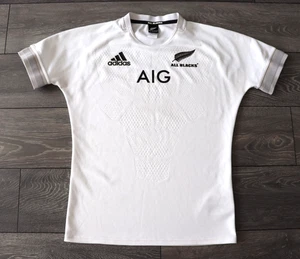 CAMISETA VISITANTE NUEVA ZELANDA RUGBY TODOS LOS NEGROS 2018/19 ADIDAS TALLA L GRANDE BLANCA - Imagen 1 de 11