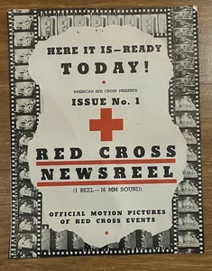 Vintage Croce Rossa Newsreel Numero #1 RARO. - Foto 1 di 3