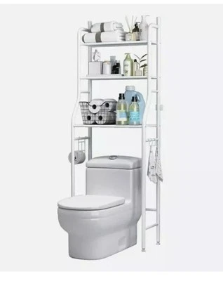 BLITZ UK Over Toilet Storage Rack 3Tier Bathroom Laundry Washing Machine Shelf Organizer