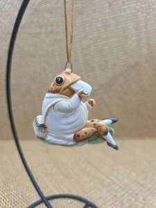 BEATRIX POTTER MR JACKSON TOAD FROG CHRISTMAS ORNAMENT VINTAGE 1982 SCHMID - Bild 1 von 5