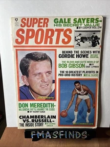 W5 1969 WILT CHAMBERLAIN DON MEREDITH Jan Super Sports Magazine Basketball - Bild 1 von 1
