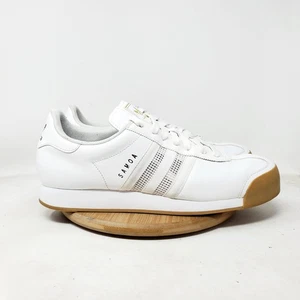 Adidas Samoa Schuhe Herren 12 Weiß Gummi Klassisch Niedrig Schnürschuhe Sneaker - Bild 1 von 13