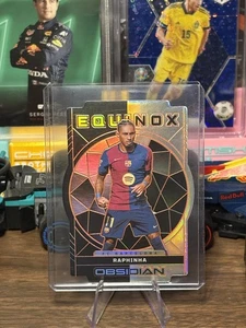Raphinha 2024-25 Panini Obsidian Soccer Equinox Electric Etch Orange 54/75 - Picture 1 of 2