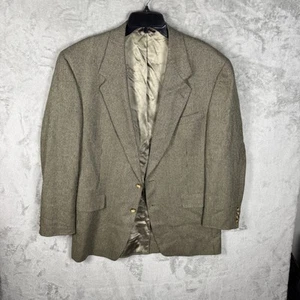 Vintage Hart Schaffner Marx Blazer Herren 43 L Wolle Karo Softly Tailored USA 90s - Bild 1 von 12
