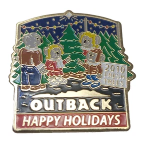 Outback Steakhouse Pin Happy Holidays Christmas Tree Shopping 2010 Server Flair - Picture 1 of 2