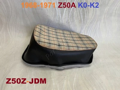 Cubierta de asiento tartán Honda Z50A 1968-1971. Funda de sillín para bicicleta Z50Z Z50 JDM Z50A K0-K2 Foto 1 de 4