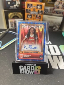 Kennedy Smith 2024 Topps Chrome McDonald's All American Blue Ray Wave AUTO - Foto 1 di 3