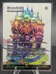 Giant of Babil Traxos, Scourge of Kroog Foil Showcase MTG Final Fantasy IN HAND - Picture 1 of 2