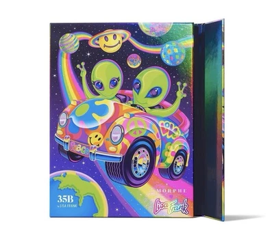 Morphe X Lisa Frank 35B Artistry Eyeshadow Palette Zoomer & Zorbit Aliens VW Bug - Image 1 of 4