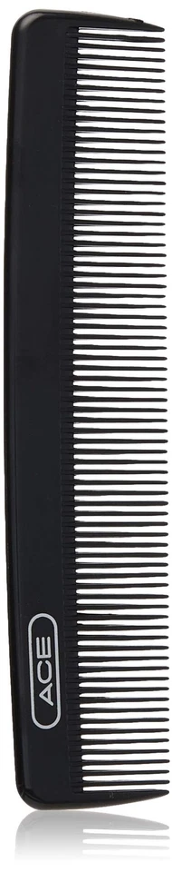 Расческа ACE Pocket Fine Tooth Hair Comb 4,5 дюйма черная идеально подходит для тонких средних волос - Изображение 1 из 4
