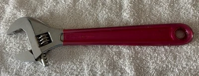 Klein Tools 507-12 Adjustable Wrench 12” Made In USA Red Grip - Image 1 of 3