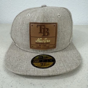 Cappello berretto Tampa Bay Rays aderente uomo 7 5/8 avena marrone MLB baseball nuova era - Foto 1 di 11