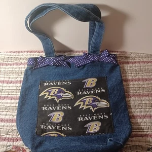 Bolso de Mano Baltimore Ravens Hecho a Mano/Cartera Fútbol/Único en su Clase - Imagen 1 de 3