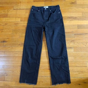 Everlane Damen The Way High Black Denim Jeans Gr. 27 Bio Baumwolle - Bild 1 von 8