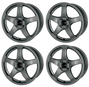 Set of 4 ENKEI Genuine PF05 17x7.0 +45 4x100 DS from Japan - Picture 1 of 6