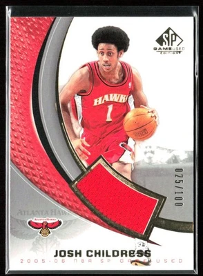 Camiseta Josh Childress 2005-06 SP Game Used Edition/100 #3-J Atlanta Hawks Foto 1 de 2