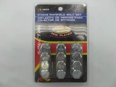 Spectre 4652 Engine Intake Manifold Bolt Set - Zinc Head 3/8" X 1" - Image 1 of 4