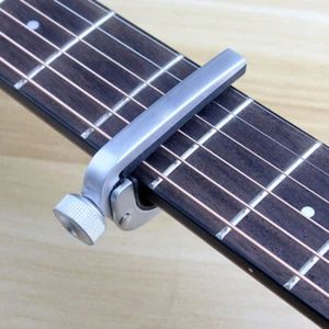 Professional Guitar Capo Acoustic Electric Ukulele Silver Trigger Clamp - Picture 1 of 5