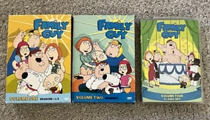 Family Guy DVD Series Volumes 1, 2 and 4 - Box Sets 10 Discs Total - Lot of 3 - Picture 1 of 15