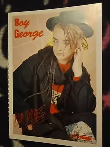 Boy George, Culture Club,Starcard From German Magazine Pop Rocky - Picture 1 of 4