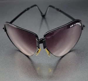 Vintage De Lorean Folding Sunglasses Aviators Purple Lenses 80’s - Picture 1 of 9