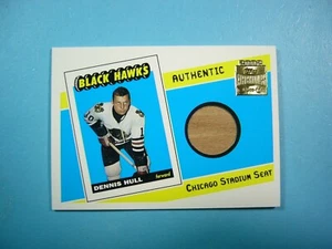 2001/02 TOPPS ARCHIVES AUTHENTIC ARENA SEAT HOCKEY CARD #AS-DS DENNIS HULL NM - Picture 1 of 2