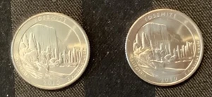 2010 ATB YOSEMITE P & D Set Quarters from Uncirculated US Mint Rolls w Flips - Picture 1 of 2