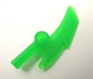 LEGO Ninjago Trans-Green Minifigure Weapon Blade with Bar Réf 18950 - Foto 1 di 1