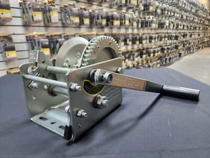 FULTON 2 SPEED TRAILER WINCH 3,200 lbs Z-MAX 600 ZINC FINISH CABLE USE BOAT NEW - Bild 1 von 6